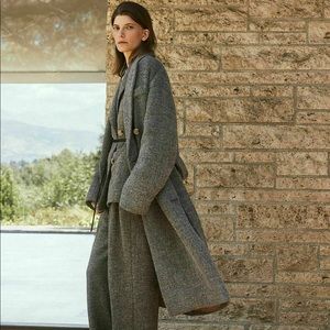 Vince Pebble Texture Wool Coat